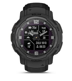 a black watch with a white background